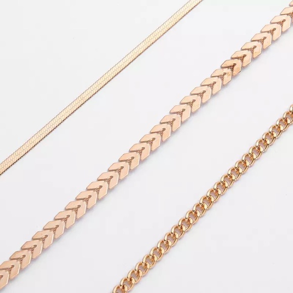 “Lucinda” Gold Link/Snake Chain Anklets/Bracelets - Picture 6 of 9